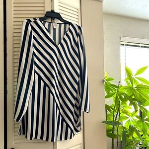 Chico’s asymmetrical long blouse. Size 1.